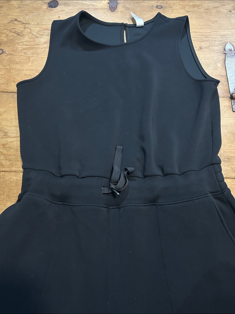 SPANX AirEssentials Black Sleeveless Wide Leg Jumpsuit Tall XL 31” Inseam - Picture 4 of 10